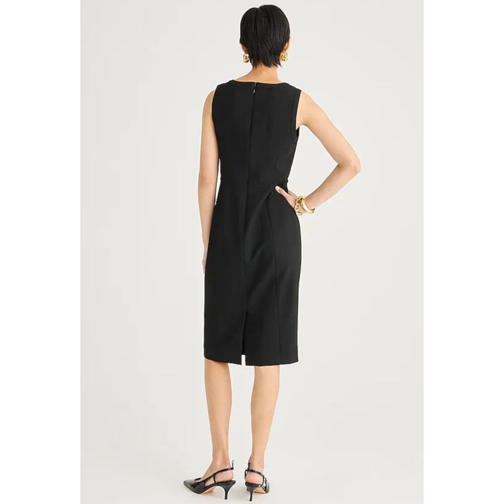 NWT J. Crew Sheath Dress In Four-Season Stretch Office Corporate Black 8 - Picture 3 of 11